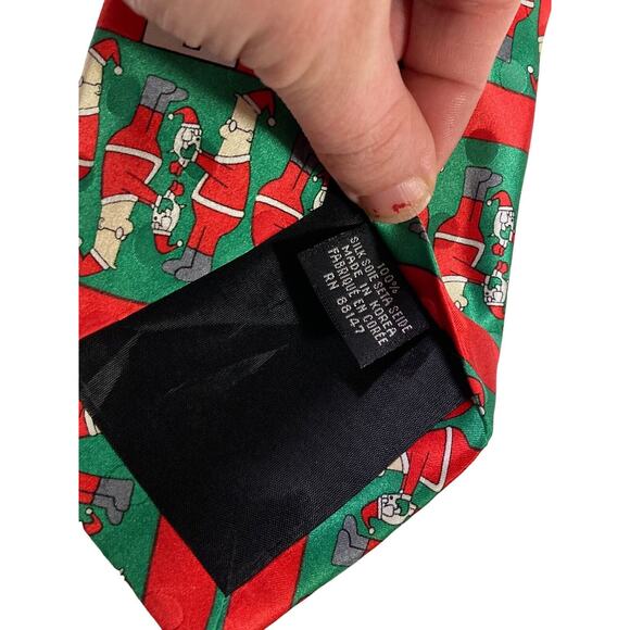 Softwear Dilbert Dogbert Christmas Holiday Cartoon Novelty Necktie 100% Silk - Picture 6 of 8